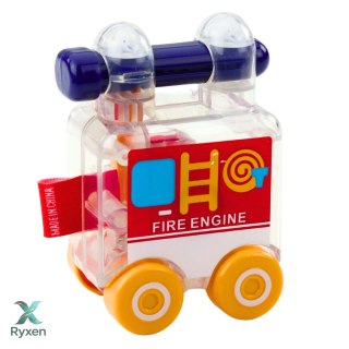 Zestaw Autek Z Kluczem Edukacyjne Policja Straż Karetka 3szt LEAN TOYS