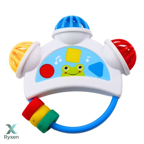 Zestaw Zabawek Muzycznych Dla Malucha Telefon Tamburyn Klawisze Dźwięki 3w1 LEAN TOYS