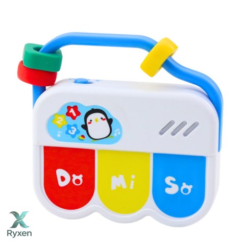 Zestaw Zabawek Muzycznych Dla Malucha Telefon Tamburyn Klawisze Dźwięki 3w1 LEAN TOYS