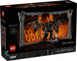 Klocki icons 10367 władca pierścieni: book nook z balrogiem LEGO