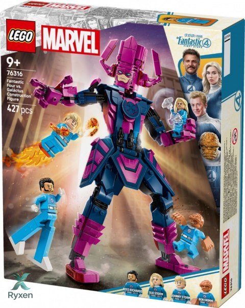 Klocki super heroes 76316 figurka fantastycznej czwórki kontra galactus LEGO