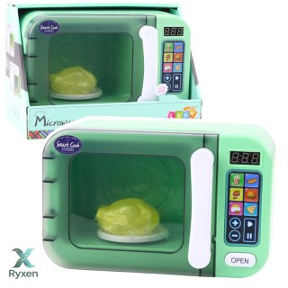 Mikrofala Dla Dzieci Obrotowa Kurczak Światła Dźwięki Zielona LEAN TOYS