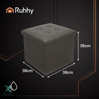 Pufa składana szara Ruhhy 25780 RUHHY
