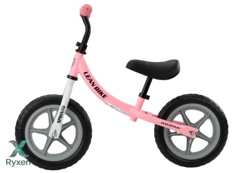 Rower Biegowy SPRINTO Rowerek Do Odpychania Różowy LEAN TRIKE