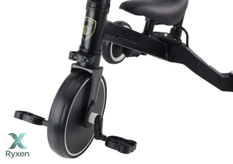Rower Trójkołowy PRO50 Rowerek Z Rączką Do Prowadzenia Czarny LEAN TRIKE
