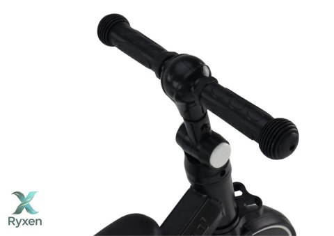 Rower Trójkołowy PRO50 Rowerek Z Rączką Do Prowadzenia Czarny LEAN TRIKE