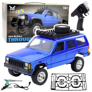 Samochód Terenowy MN78 Zdalnie Sterowany RC Napęd 4x4 Niebieski 1:12 LEAN TOYS