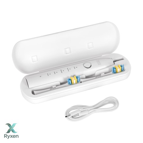 Soniczna szczoteczka do zębów TEESA SONIC 2 biała, 5 trybów pracy, etui podróżne , USB typ C Teesa
