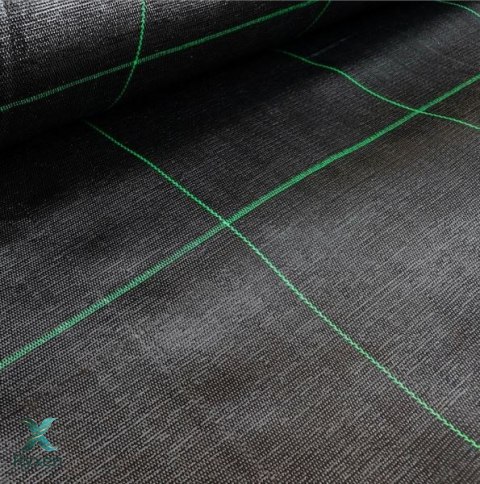 Agrotkanina Czarna 1100cm x 50m UV 135g Antychwastowa Agrowłóknina + Kotwy LEAN