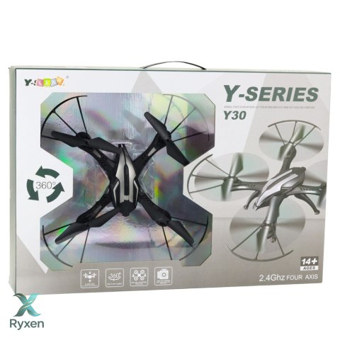 Dron Y30 Zdalnie Sterowany Światła LED Lekki Żyroskop Obrót 360° LEAN TOYS