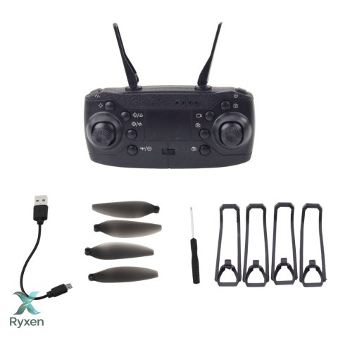 Dron Y329 Kamera HD WIFI Światła LED Aplikacja Czarny Karbonowy LEAN TOYS