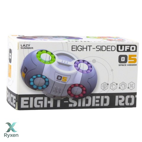 Gra Logiczna Układanka Ufo Magiczna Kapsuła Obrotowa Różowa LEAN TOYS