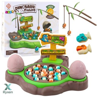 Gra Zręcznościowa Łowienie Dinozaurów Wędki Magnetyczne Dźwięki LEAN TOYS