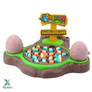 Gra Zręcznościowa Łowienie Dinozaurów Wędki Magnetyczne Dźwięki LEAN TOYS