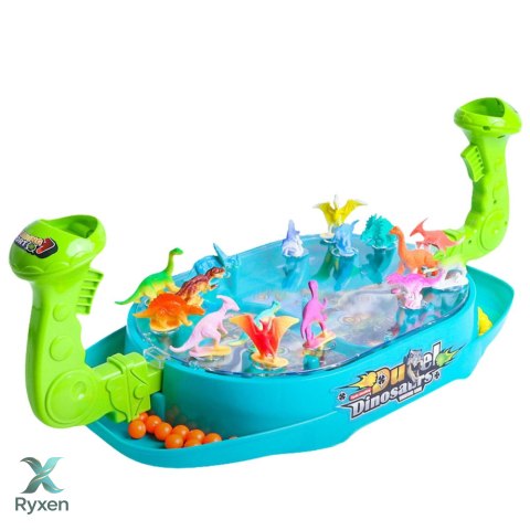 Gra Zręcznościowa Piłkozaury Strącanie Dinozaurów Strzelanie LEAN TOYS