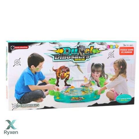 Gra Zręcznościowa Piłkozaury Strącanie Dinozaurów Strzelanie LEAN TOYS