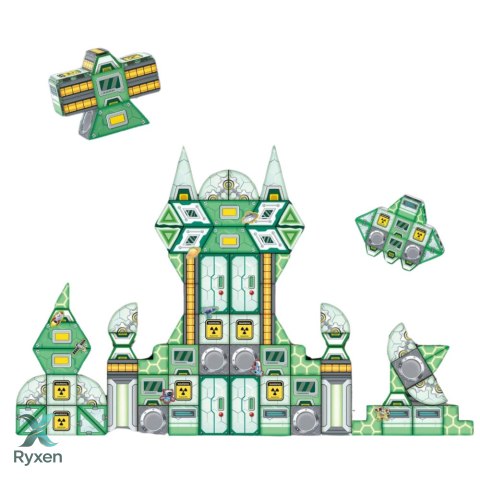 Klocki Magnetyczne Kosmos Stacja Kosmiczna 4D 108el LEAN TOYS