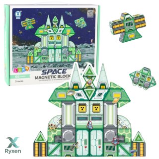 Klocki Magnetyczne Kosmos Stacja Kosmiczna 4D 66el LEAN TOYS