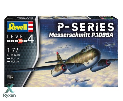 Model plastikowy samolot messerschmitt p.1099a-p-ser 1/72 REVELL