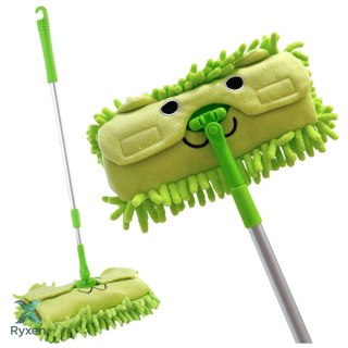 Mop Dla Dzieci Z Rączką Teleskopową Zwierzątko Zielony LEAN TOYS