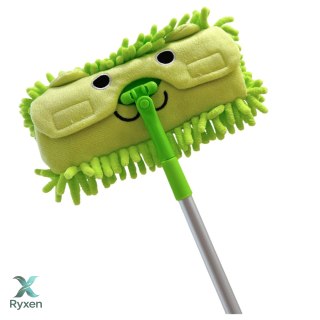 Mop Dla Dzieci Z Rączką Teleskopową Zwierzątko Zielony LEAN TOYS