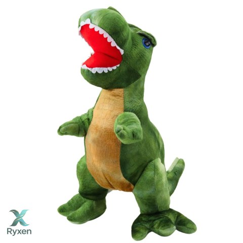 Pluszowa Maskotka Przytulanka Dinozaur Z Teksturą Skóry Zielony 45cm LEAN TOYS