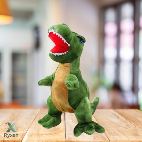 Pluszowa Maskotka Przytulanka Dinozaur Z Teksturą Skóry Zielony 45cm LEAN TOYS