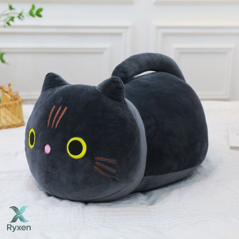 Pluszowa Maskotka Przytulanka Kot Z Długim Ogonem Czarny 40cm LEAN TOYS