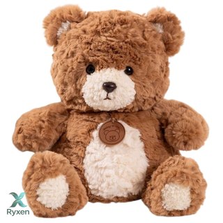 Pluszowa Maskotka Przytulanka Miś z Medalionem Brązowy 25cm LEAN TOYS