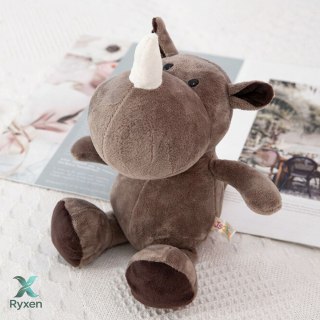 Pluszowa Maskotka Przytulanka Nosorożec Brązowy 25cm LEAN TOYS