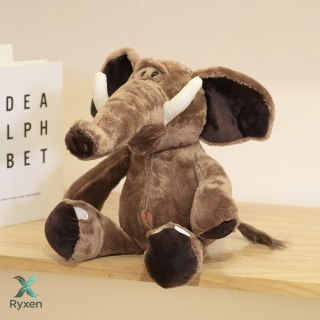 Pluszowa Maskotka Przytulanka Słoń Z Dużymi Uszami Brązowy 22cm LEAN TOYS