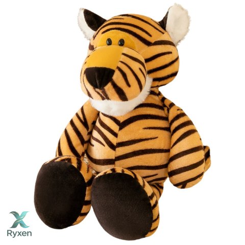 Pluszowa Maskotka Przytulanka Tygrys Pomarańczowy W Paski 23cm LEAN TOYS