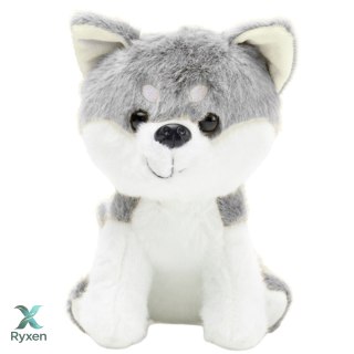 Pluszowa Maskotka Przytulanka Wilk Biało Szary 20cm LEAN TOYS
