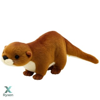 Pluszowa Maskotka Przytulanka Wydra Z Biało Brązowa 50cm LEAN TOYS