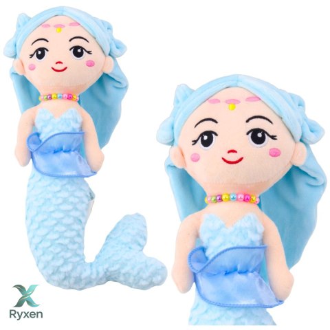 Pluszowa Syrenka z Koralami Przytulanka Niebieska 32cm LEAN TOYS