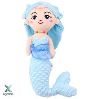 Pluszowa Syrenka z Koralami Przytulanka Niebieska 32cm LEAN TOYS