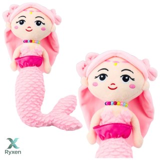 Pluszowa Syrenka z Koralami Przytulanka Różowa 32cm LEAN TOYS