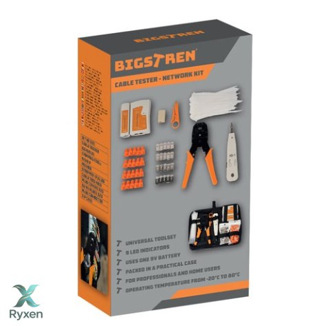 Tester kabli - zestaw sieciowy Bigstren 25834 BIGSTREN