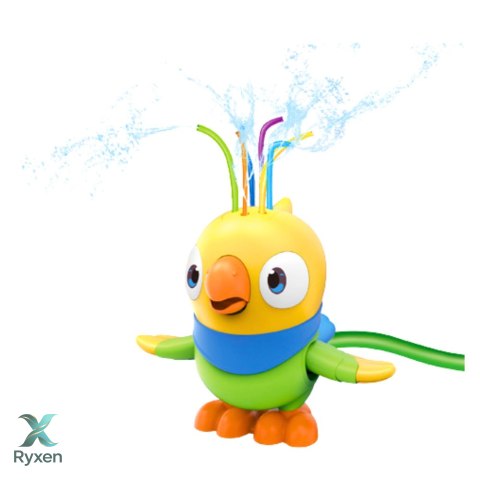 Zabawka Wodna Fontanna Papuga Ruchome Elementy Żółta LEAN TOYS