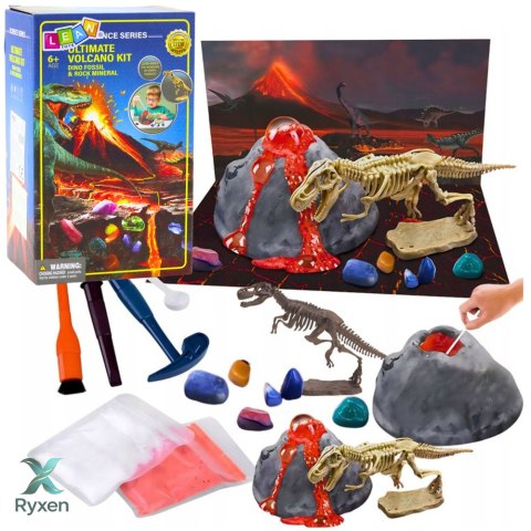 Zestaw Edukacyjny Eksperyment Wybuchowy Wulkan Dinozaury LEAN TOYS