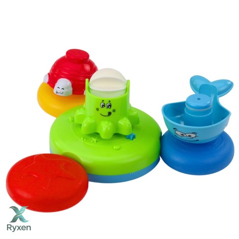Zestaw Zabawka Interaktywna Do Kąpieli Fontanna Zwierzątka Kubeczki LEAN TOYS