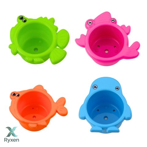 Zestaw Zabawka Interaktywna Do Kąpieli Fontanna Zwierzątka Kubeczki LEAN TOYS