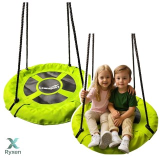 Huśtawka Ogrodowa Bocianie Gniazdo Dla Dzieci Zielona 60cm LEAN SPORT