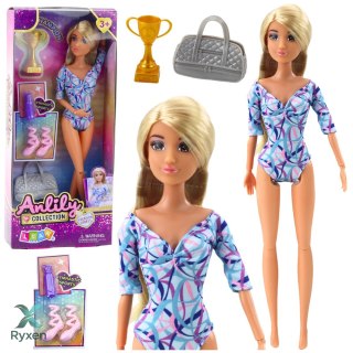 Lalka Anlily Baletnica Ruchome Kończyny Akcesoria Buty Torba Bidon Puchar LEAN TOYS