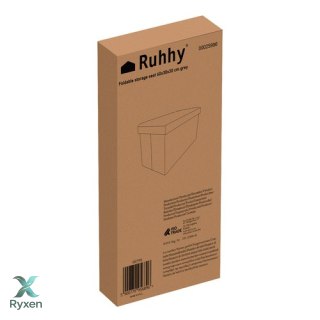 Pufa materiałowa szara 60x30x30 cm Ruhhy 25996 RUHHY