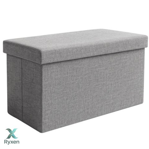 Pufa materiałowa szara 60x30x30 cm Ruhhy 25996 RUHHY