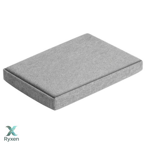 Pufa materiałowa szara 60x30x30 cm Ruhhy 25996 RUHHY