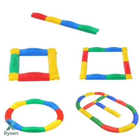 Ścieżka Sensoryczna Deski Równoważne 16 Desek Łączenia Antypoślizgi LEAN TOYS