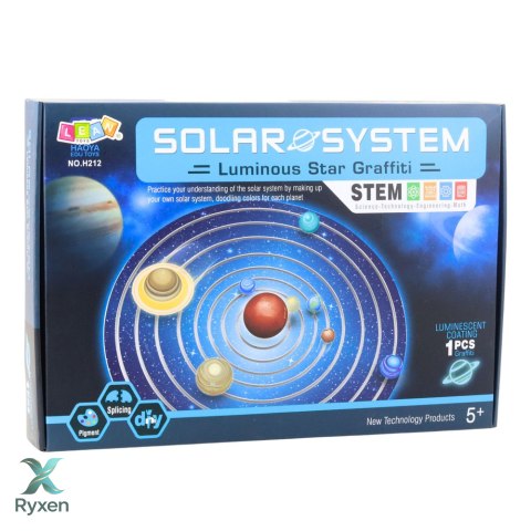 Zestaw Edukacyjny Plastyczny Układ Słoneczny Planety DIY LEAN TOYS