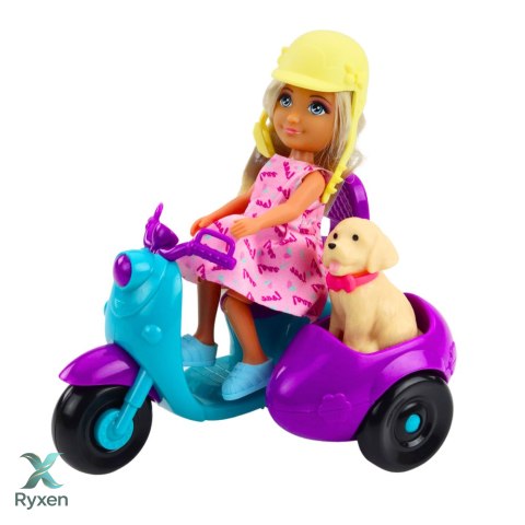 Zestaw Mini Laleczka Ankiki Na Skuterze Trójkołowym Piesek LEAN TOYS
